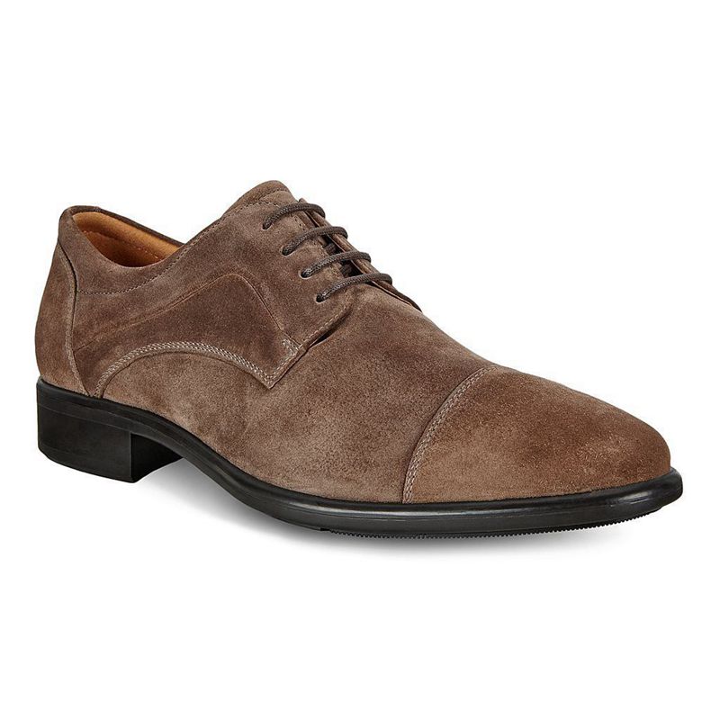 Zapatos Derby Ecco Citytray Para Hombre,Marrones,942510-TXB